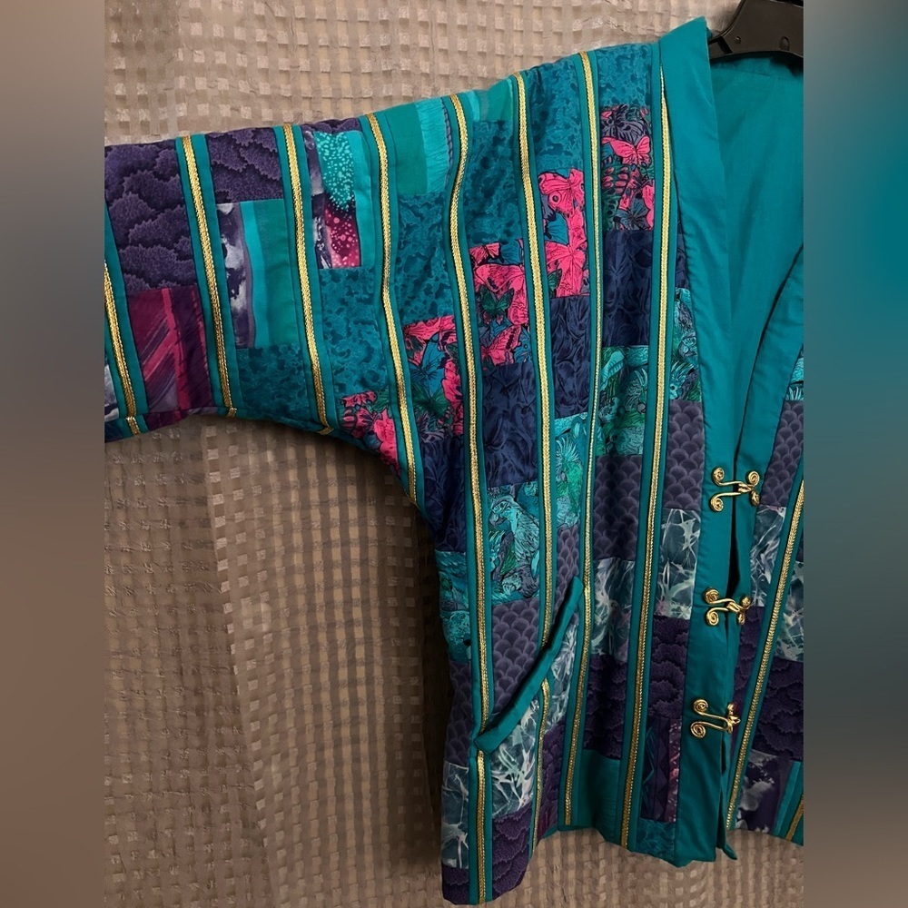 💮 Vibrant Custom Made Ribbon Trim Jacket - Picture 6 of 8